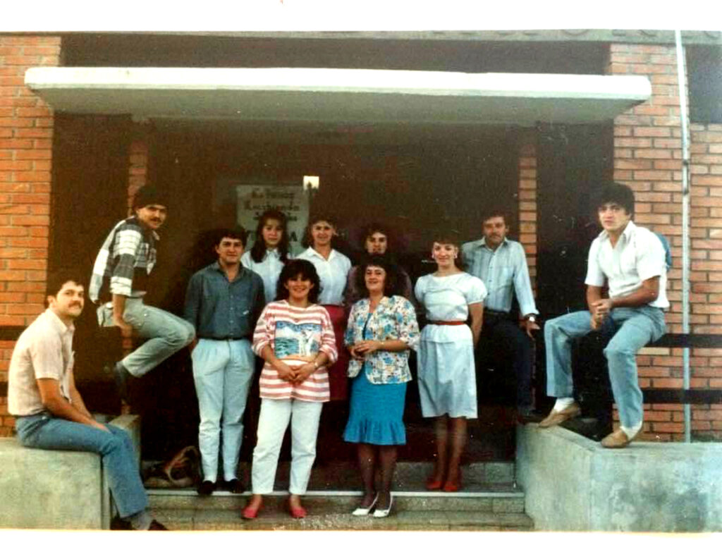Colaboradores Coope San Marcos año 1988. Foto por Roger Vargas Blanco.48 años aportando al desarrollo de Los Santos